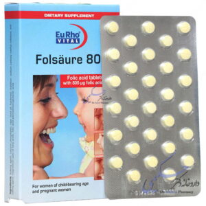 فولیک اسید 800 میکرو گرم 60 عددی یوروویتال