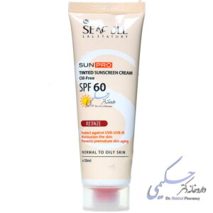 کرم ضد آفتاب SPF60 سان پرو رنگ برنزه سی گل