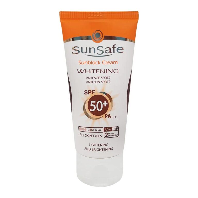 کرم ضدآفتاب SPF50 پوست چرب بژ روشن سان سیف