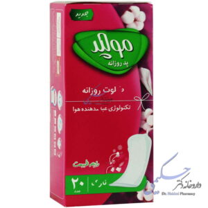 پد روزانه نازک با رایحه طبیعت مولپد