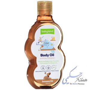 روغن بدن بچه حاوی روغن کنجد و ویتامین ایی بی بی لند