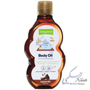 روغن بدن بچه حاوی روغن جوجوبا بی بی لند