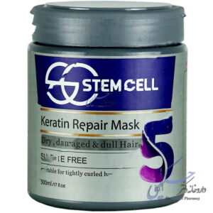 ماسک مو کراتینه 5 در 1 موی خشک و آسیب دیده استم سل