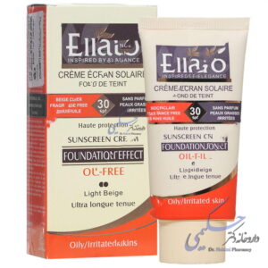کرم ضد آفتاب فاقد چربی  پوشش کرم پودر SPF30 الارو