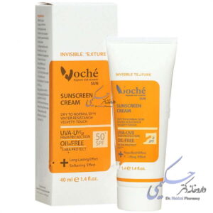 کرم ضد آفتاب پوست خشک و معمولی بی رنگ SPF50 وچه