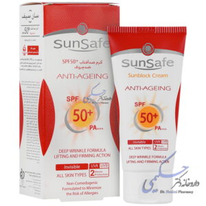 کرم ضد آفتاب و ضد چروک SPF50 سان سیف