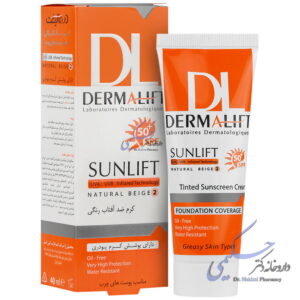 کرم ضد آفتاب پوست چرب SPF50 سان لیفت درمالیفت