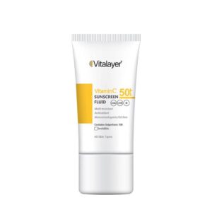 فلوئید ضدآفتاب ویتامین سی بی رنگ SPF50 ویتالیر