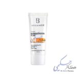 کرم ضد آفتاب بیزانس SPF50 مناسب پوست چرب (بژ طلایی)