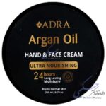 کرم مرطوب کننده دست و صورت آدرا حاوی روغن آرگان 260ml