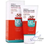 کرم ضد آفتاب نئودرم SPF50 مدل هایلی پروتکتیو مناسب پوست خشک و نرمال (رنگ تیره)