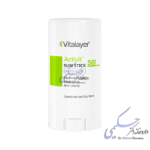 استیک ضد آفتاب ویتالیر SPF50 مدل اکتی ویت (بی رنگ)