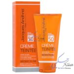 کرم ضد آفتاب ژاک آندرل SPF50 مناسب پوست چرب (بژ طبیعی)
