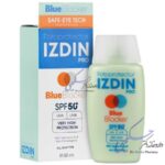 کرم ضد آفتاب فیوژن واتر ایزدین SPF50 مدل بلوبلاکر (بی رنگ)