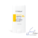استیک ضد آفتاب ویتالیر SPF50 مدل ویتامین C (بی رنگ)