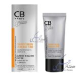 کرم ضد آفتاب سی بی پاریس SPF50 مناسب پوست مختلط تا چرب (بی رنگ)