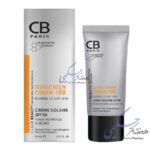 کرم ضد آفتاب سی بی پاریس SPF50 مناسب پوست نرمال تا خشک ( بی رنگ)