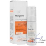 کرم ضد آفتاب مارگریت SPF30 مناسب پوست چرب (بژ روشن)