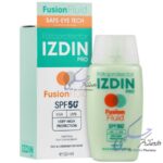 ضد آفتاب ایزدین SPF50 فاقد چربی مدل فیوژن فلوئید (بی رنگ)