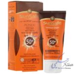 کرم ضد آفتاب آنتی آکنه سان سیف SPF50 (بژ طبیعی)