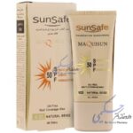 ضد آفتاب کرم پودری و پرایمری سان سیف مکی سان SPF50 (مدل N20)